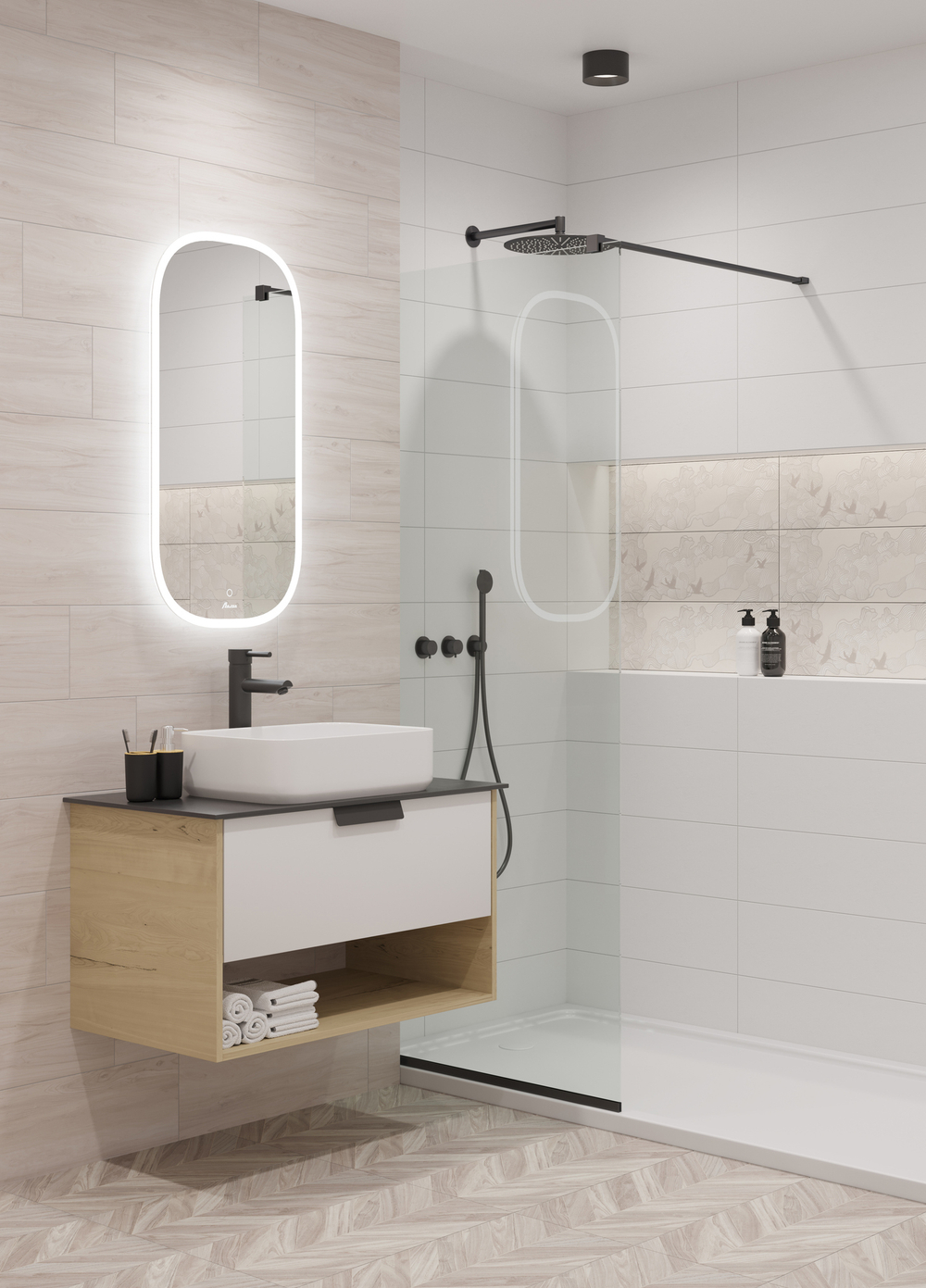 Керамогранит LB Ceramics Одри 30x60.3 см 1.44 м² матовый цвет шеврон