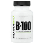 NutraBio, B-100, 90 растительных капсул