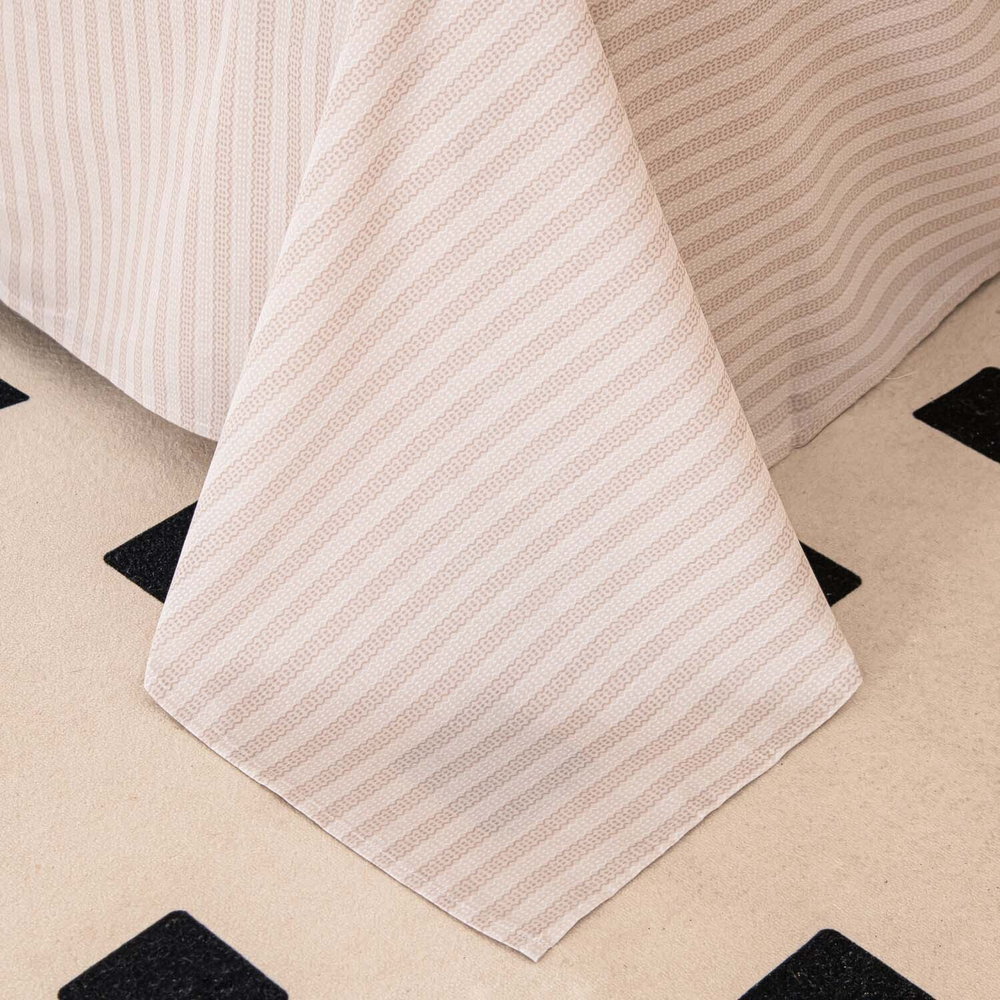 Комплект постельного белья Сатин с Одеялом 100% хлопок 160x80 на резинке OBR175