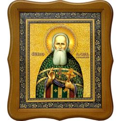 Иоанн Кормянский, праведный пресвитер. Икона на холсте.