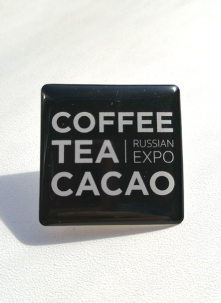 Значок со смолой Coffee Tea Cacao Russian Expo
