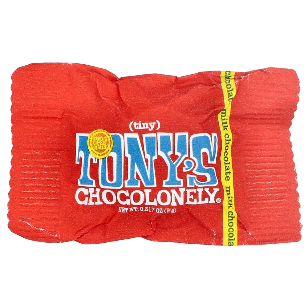 Tony's Chocolonely, крошечный молочный шоколад, 14 шт. по 9 г (0,32 унции)