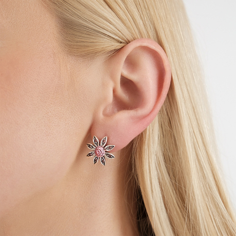 "Сель" серьги в серебряном покрытии из коллекции "Погода" от Jenavi  с английским замком