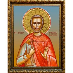 Богдан (Феодот) Кизический Святой мученик. Икона на холсте.