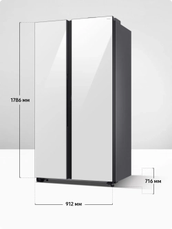 Двухкамерный холодильник Samsung RS62R50311L/WT