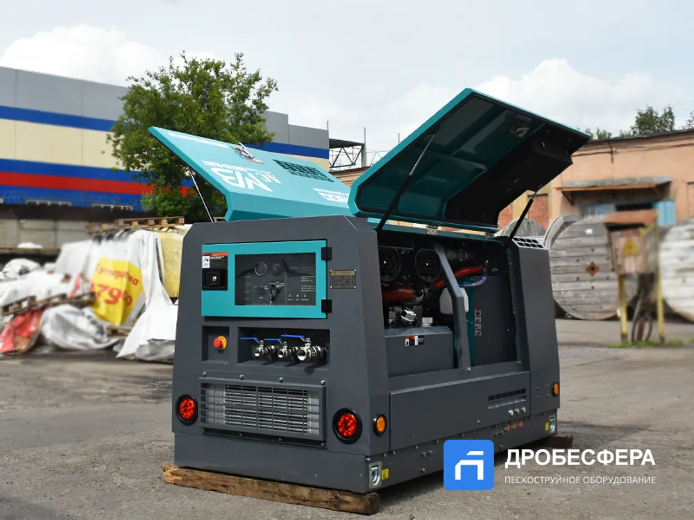 Дизельный винтовой компрессор MB190D + АС MasterBlast передвижной