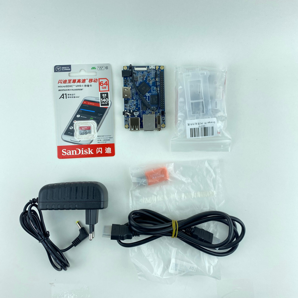 Набор-Комплект Orange Pi PC Plus (1GB 8GB, H3)