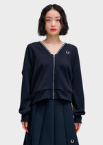 Толстовка FRED PERRY Sheer Tipped Swtshrt Cardigan