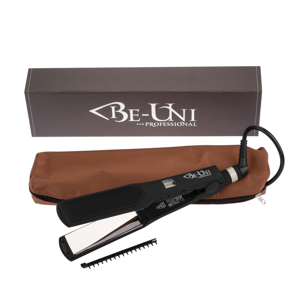 Обновленная плойка с титановым покрытием,32 мм и утюжок с титановым, со съемной расческой