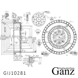 Барабан тормозной  ВАЗ 2101-2107 GANZ GIJ10281