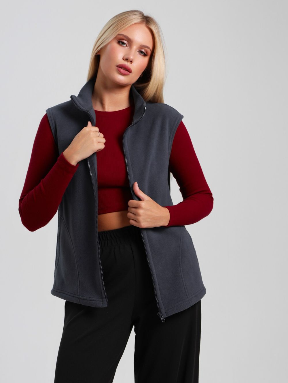 Толстовка (жилетка) Орбита Виотекс СЕРЫЙ