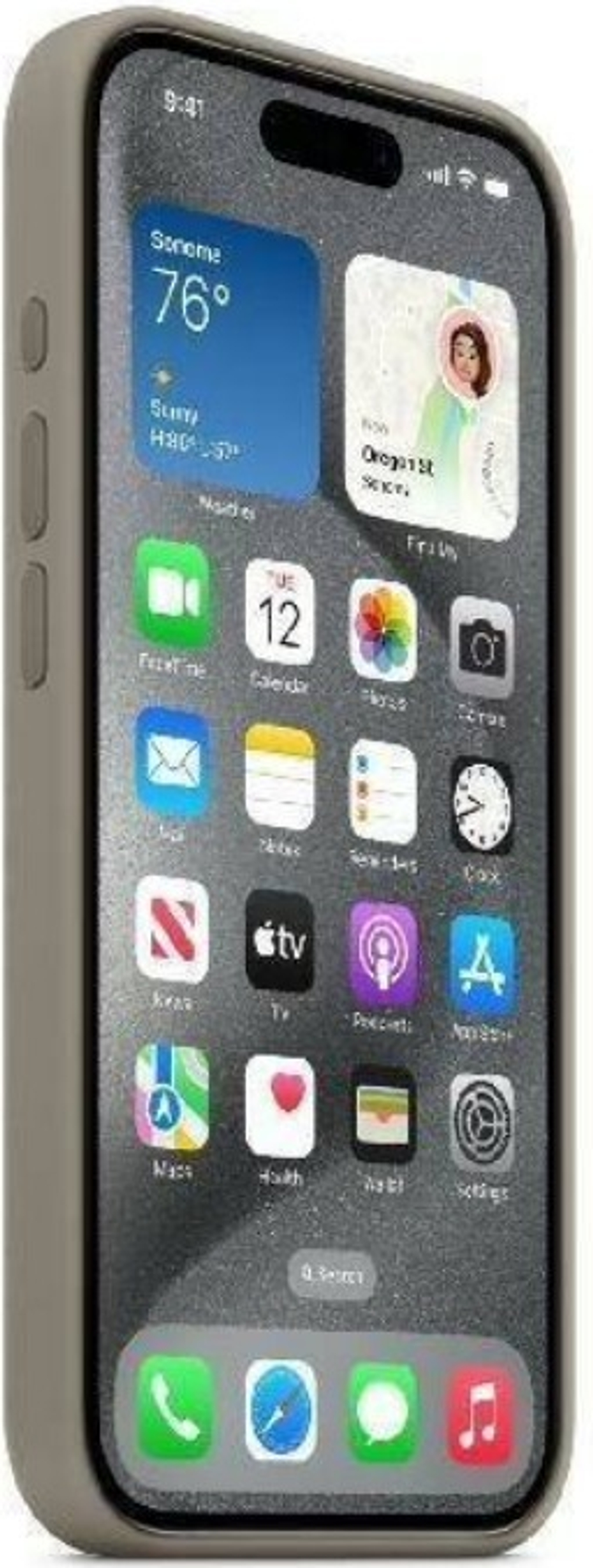 Накладка IPhone 15 Pro with MagSafe clay