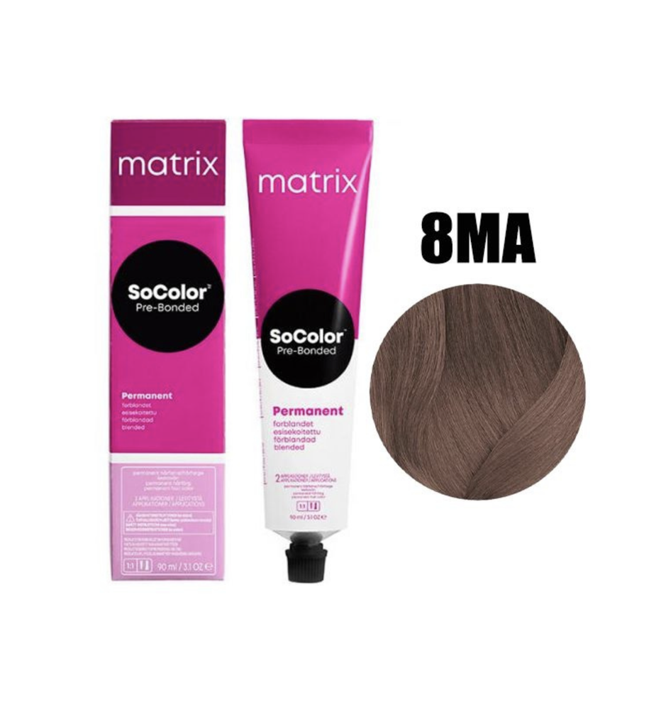 MATRIX SoColor Pre-bonded Permanent 8MA, 90 мл