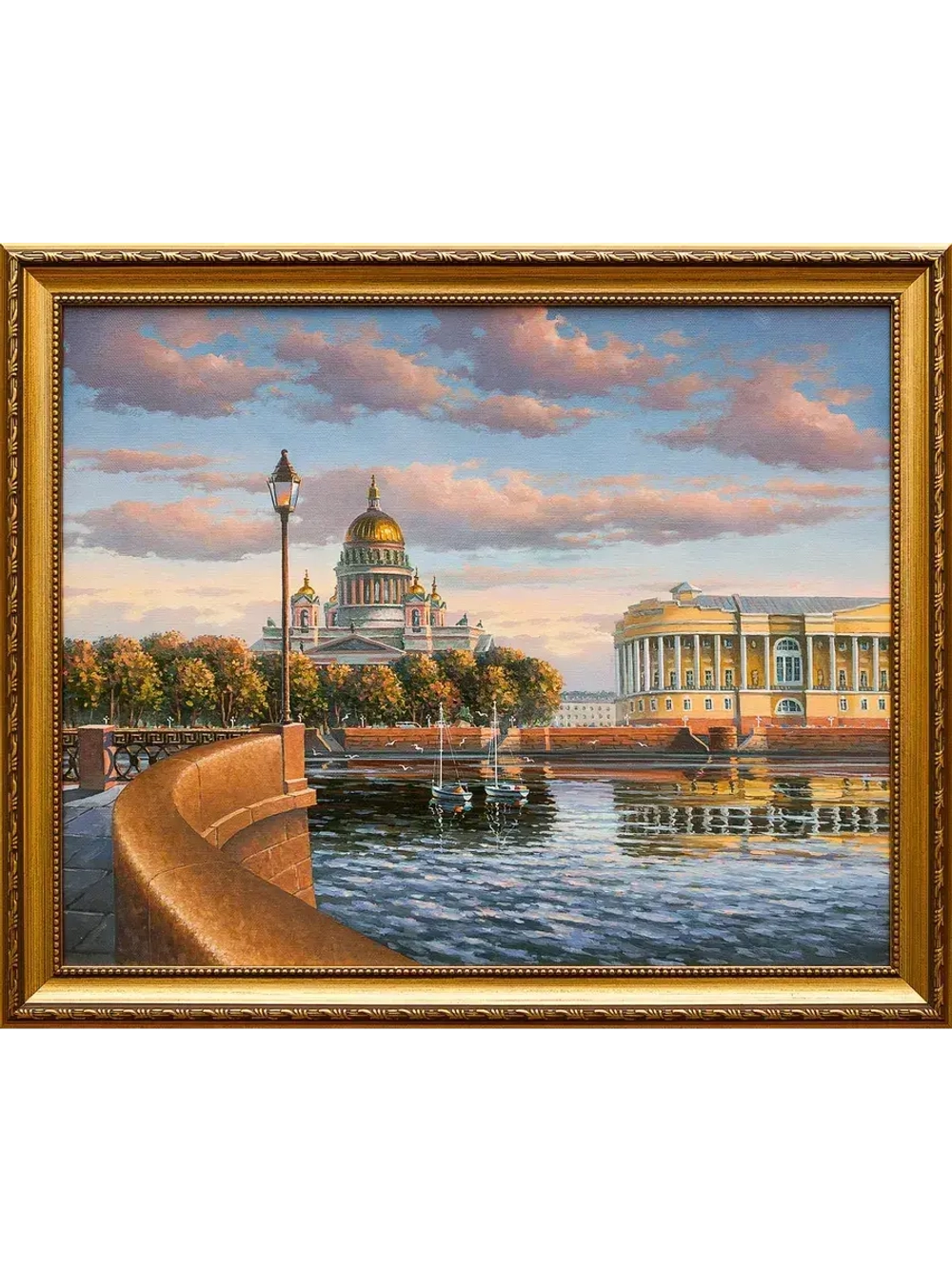 Картина маслом "Вид на Исаакиевский собор" Гафиатуллин