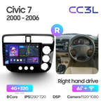 Teyes CC3L 9"для Honda Civic 2000-2005