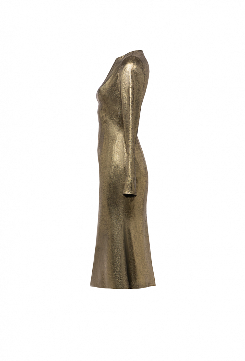 Платье из тонкого металлизированного крепа 07-02-23 FW