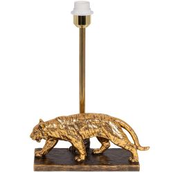 Настольная лампа Тигр Бронза с абажуром Сити 2 Кремовый