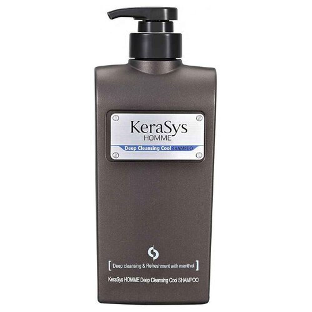 KeraSys Шампунь для волос мужской «освежающий» - Homme deep cleansing cool, 550мл