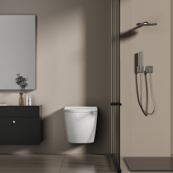 Унитаз ABBER Bequem AC1126P подвесной белый с импульсным смывом