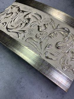 Белое золото "Богемия" (7см) декоративная планка (бленда)