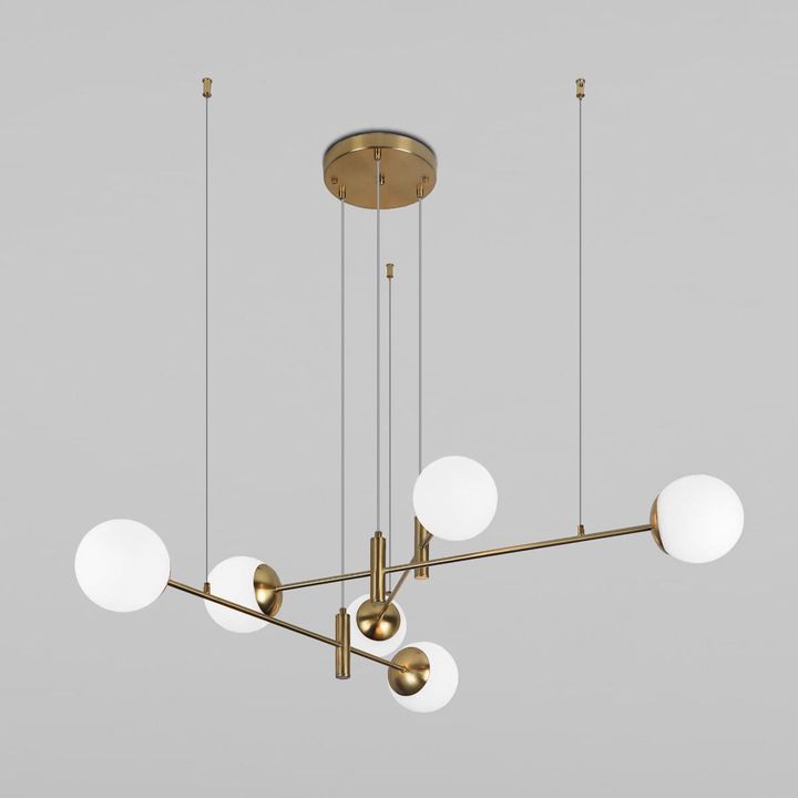 Подвесная люстра Eurosvet Planet 70146/6 латунь Smart