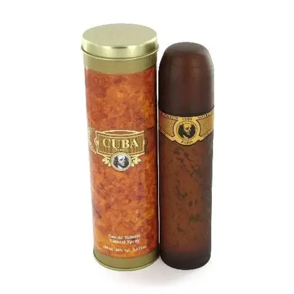 Утонченная мужская туалетная вода Cuba Gold EDT 35 мл с нотами грейпфрута и розового перца