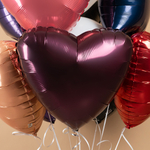 Сердце 19" Темная вишня Agura