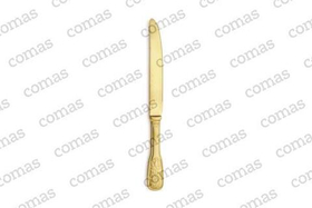 Нож столовый, золото