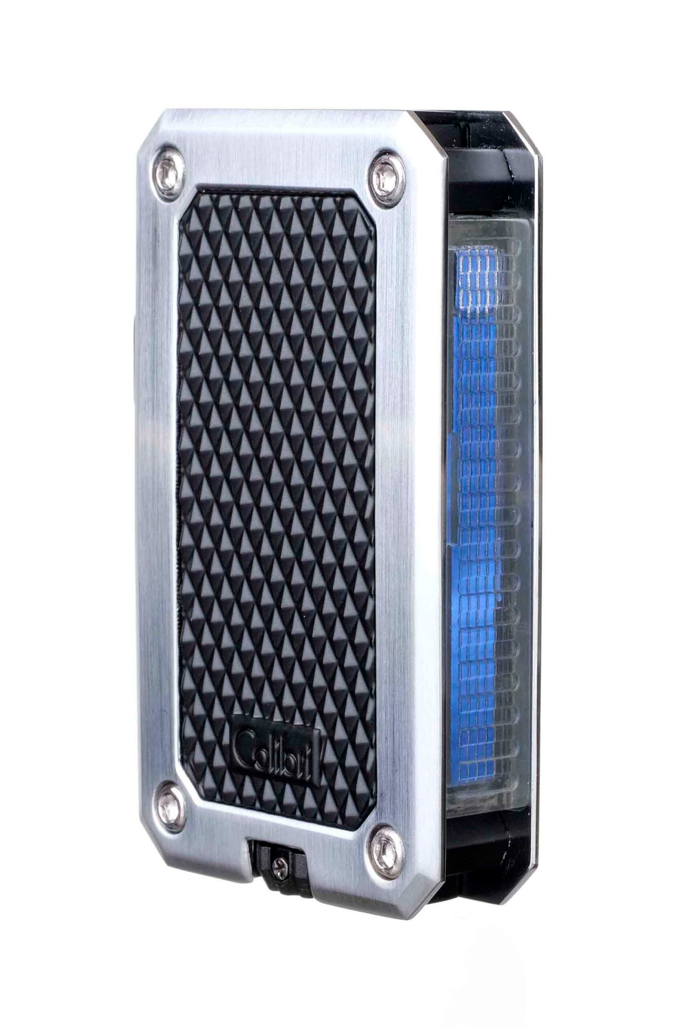 Зажигалка сигарная Colibri Rally, черная-хром