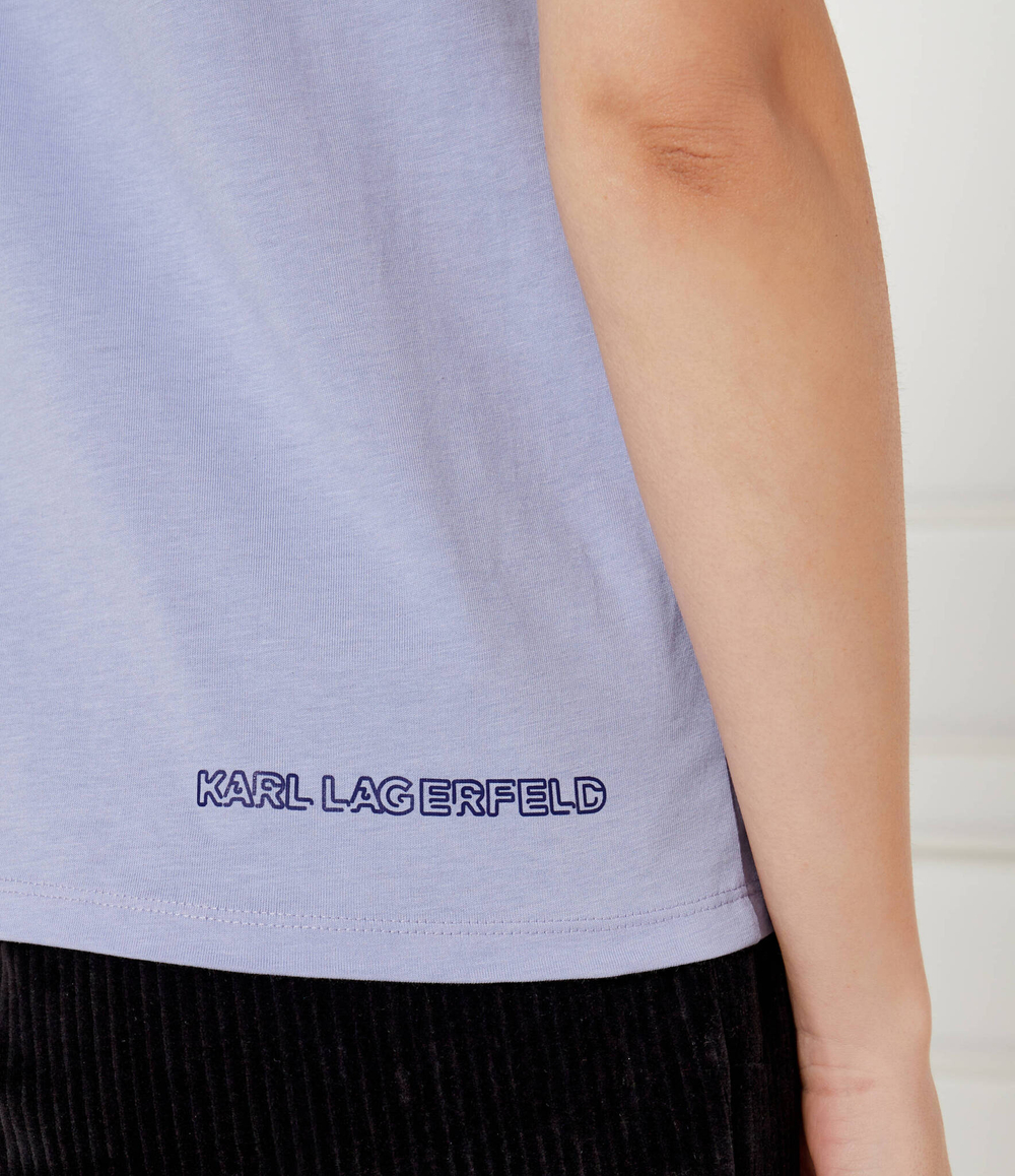 Футболка Jelly Ikonik 2.0 Karl Lagerfeld - фиолетовый(246W1718)