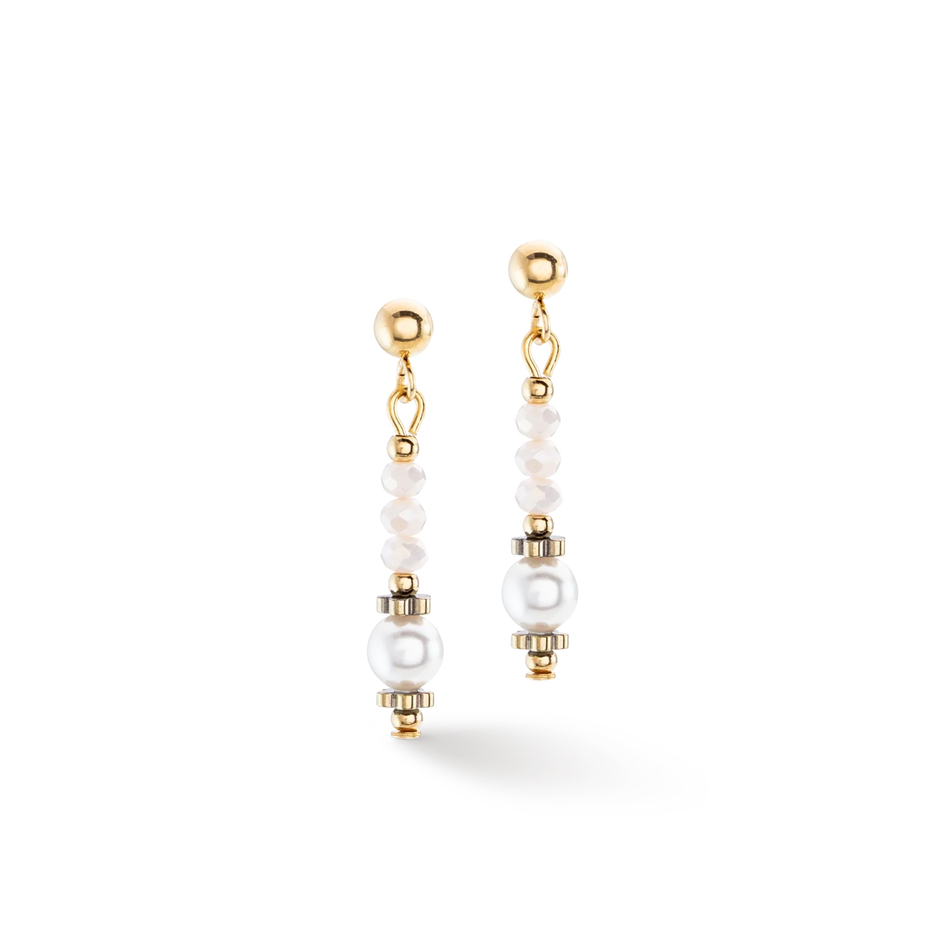 Серьги Coeur de Lion White 4434/21-1400