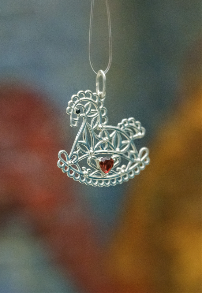 Подвес из серебра "Бурушка"