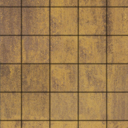 Тротуарная плитка КВАДРАТ 200х200 мм - Листопад гладкий Янтарь