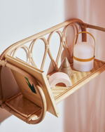 Полка Nyarai из ротанга с натуральной отделкой 58 x 25 см