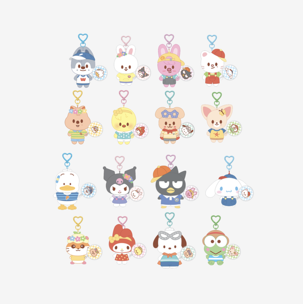 Мерч 10CM PLUSH MINI PICKET Ver. - SKZOO X SANRIO CHARACTERS (плюш-брелок)
