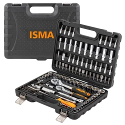 Набор инструментов 108 пр. 1/4''3/8''(6гр.)(4-22мм) ISMA ISMA-41082-5DS-м