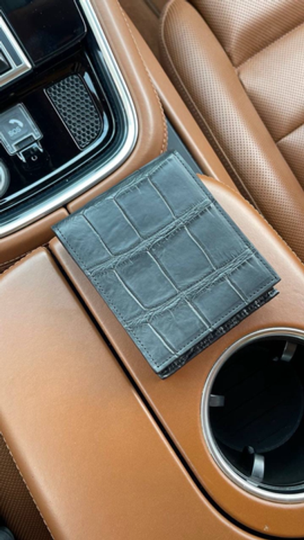 Кошелёк Hermes из кожи крокодила