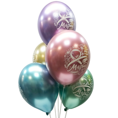 Букет из воздушных шаров "С Днём Весны 8 марта"