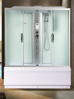 Душевая кабина RIVER  SENA 170/70/55 MT 170х70 см,  матовое стекло, поддон высокий, радио, гидромассаж