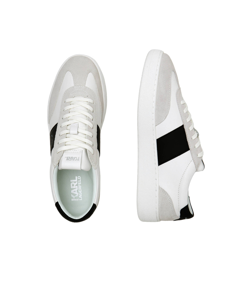 Кожаные кроссовки kourt iii maison band lo lace Karl Lagerfeld - белый(KL51524)