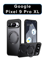 Чехол MosSeller для Google Pixel 9 Pro XL с MagSafe, кольцо-подставка, черный