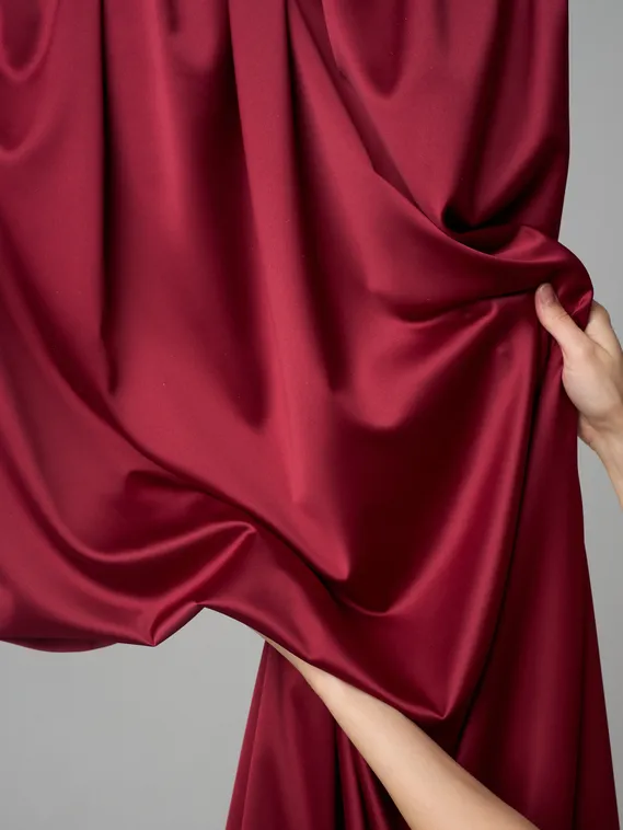 Атлас-стрейч бельевой оптом арт. 1007, Китай, винный