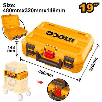 Ящик 19" для инструмента штабелируемый 480х320х148 мм INGCO PBXS102