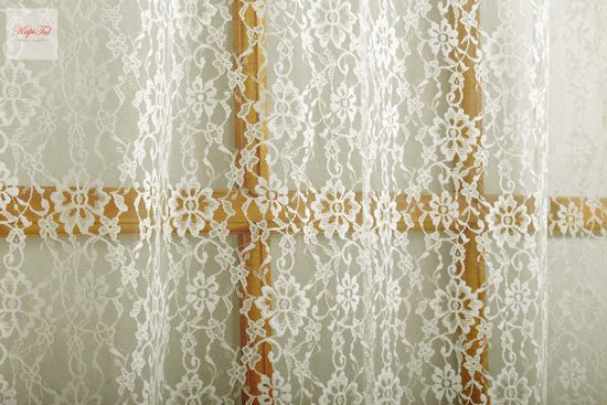 Тюль-Арка Люси, гипюр жаккардовый (молочный)