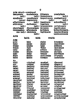 A compact rhyming dictionary | P. R. Bennett