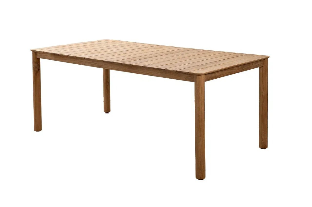 Обеденный стол из тика Joygarden БУНГАЛО 194 см, коричневый