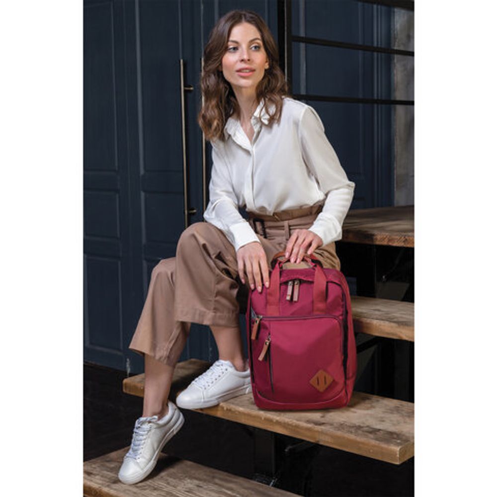 Рюкзак BRAUBERG FRIENDLY молодежный, бордовый, 37х26х13 см, 270090