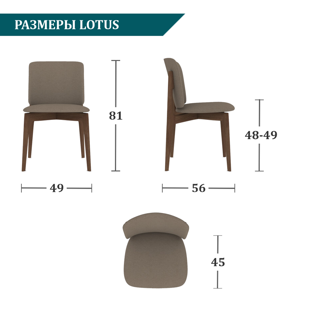 Дизайнерский стул LOTUS olive