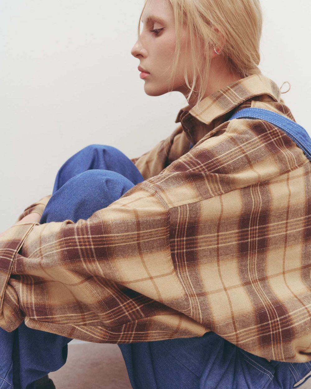 Купить Рубашка One Two Cowboy Shirt бежевая Рубашка One Two Cowboy Shirt бежевая