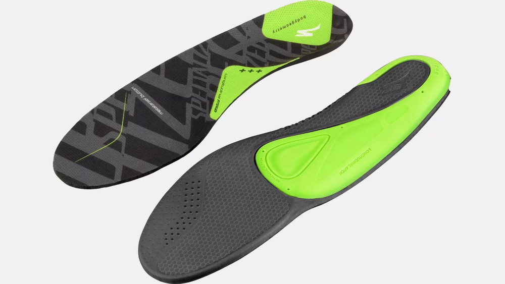 Стельки Specialized Body Geometry SL, коррекция типа +3, зеленые